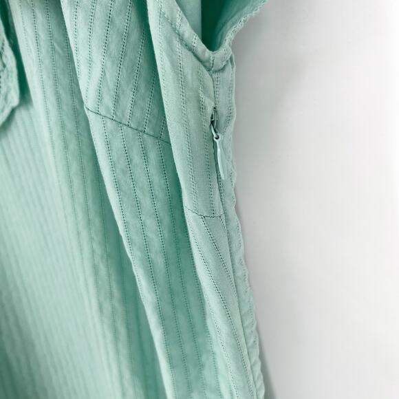 Boden Striped Lace Eyelet Shift Day Dress Seafoam/Mint UK 14L US 10 Long - Picture 8 of 10